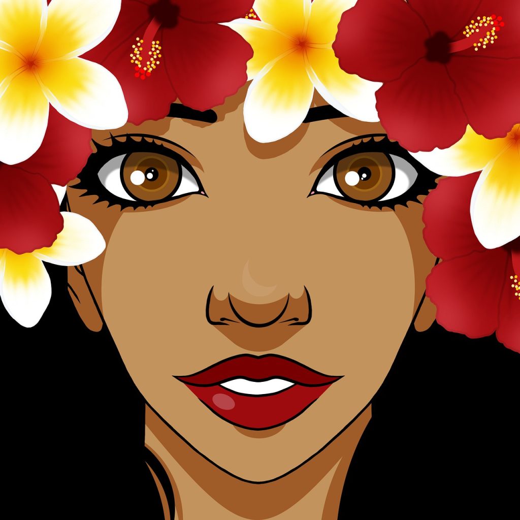 woman, flower crown, polynesian-6463926.jpg